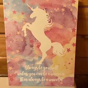 Nanette Lepore Unicorn Canvas Art - Multicolor